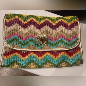 EUC Lilly Pulitzer Spring Fling Zig Zag Clutch